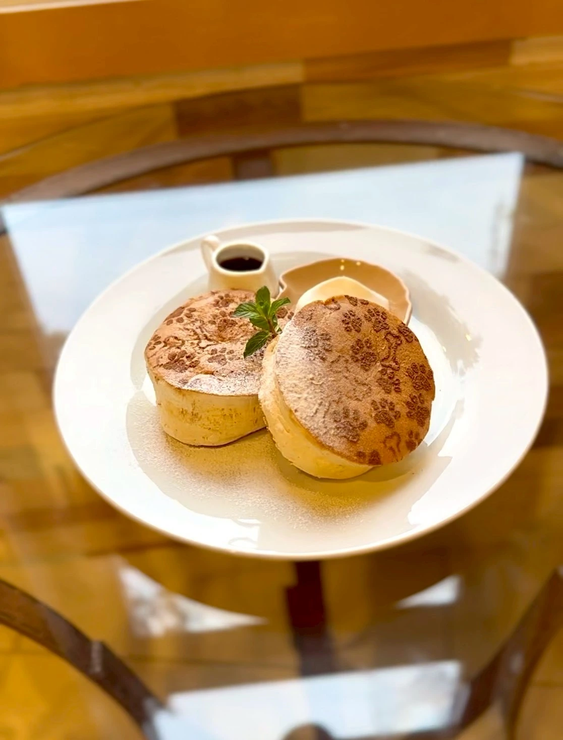 ふわふわに焼き上げたMila pancake Plain（プレーン）
